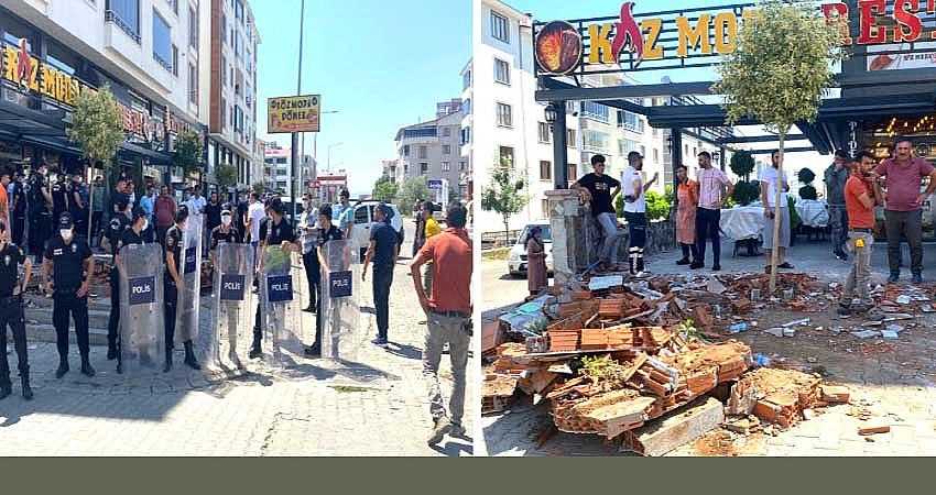 ARSASI İÇİNDEKİ KALAN DUVAR YIKILDI