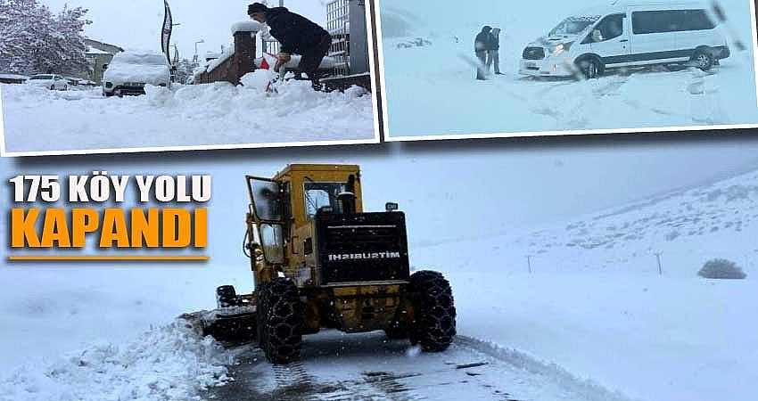 175 KÖY YOLU ULAŞIMA KAPANDI
