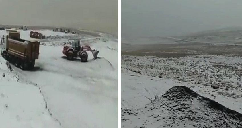 KARLIOVA’DA KAR YAĞDI