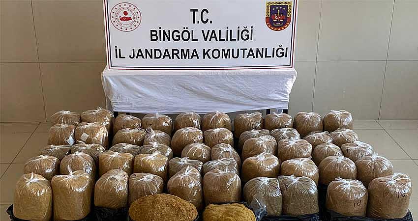 344 KİLOGRAM TÜTÜNE EL KONULDU