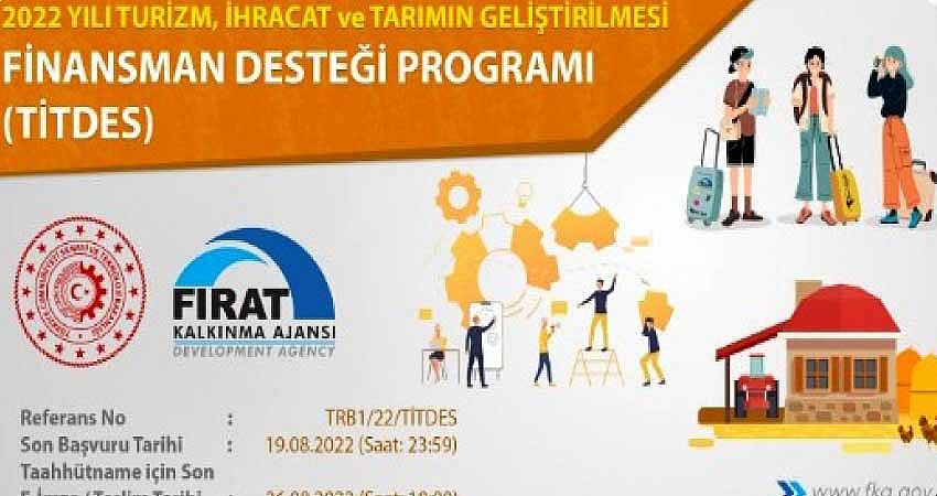 TURİZM VE TARIM PROJELERİ DESTEKLENECEK